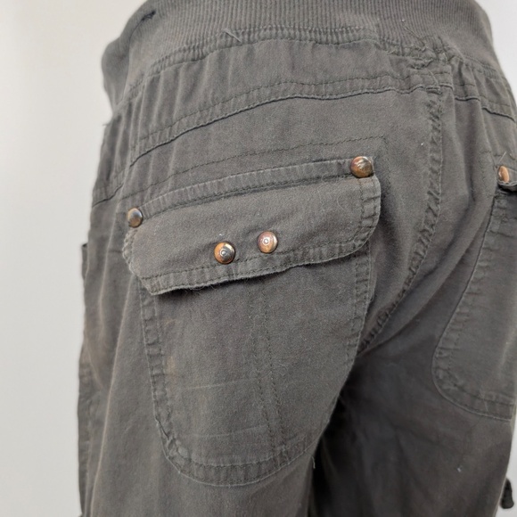 INC Cargo Capris Drawstrings Long Shorts Bermuda Mid Rise - Picture 4 of 11